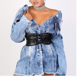 Jean dress jacket size small